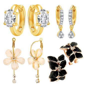 Multicolor cubic zirconia jewellery-combo 1