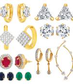 Multicolor cubic zirconia jewellery-combo