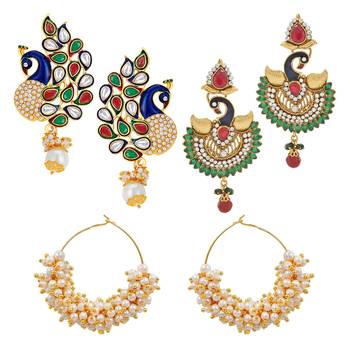Multicolor cubic zirconia jewellery-combo 1