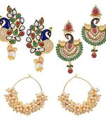 Multicolor cubic zirconia jewellery-combo