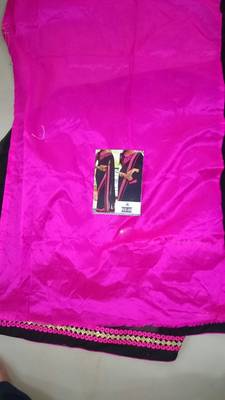 Blue Embroidered Georgette Saree With Blouse 3