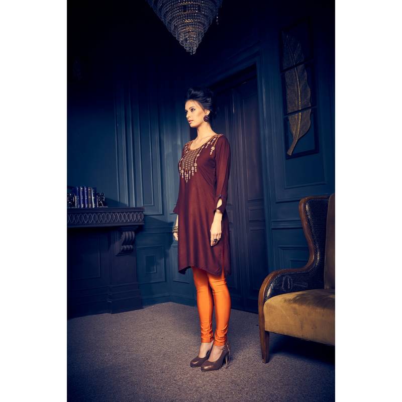 embroidered short kurtis