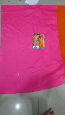 Orange Embroidered Net Saree With Blouse 2