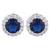 Blue macy ear studs silver earrings for women || Buy fashion earrings online