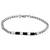 Black and Silver Color Thin Bracelets for Men || Buy fashion bracelet online