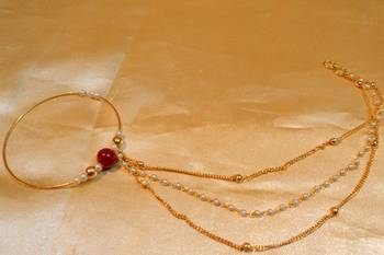 Royal Polki Big Gold Plated Nath 1