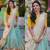 Light sky blue embroidered georgette unstitched lehenga