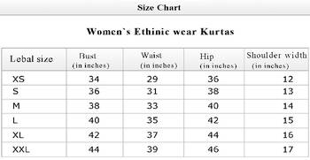 blue printed crepe stitched kurti 5
