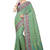 Green woven art silk saree with blouse
