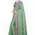 Green woven art silk saree with blouse