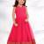 Pink color Mononet and silk Frock