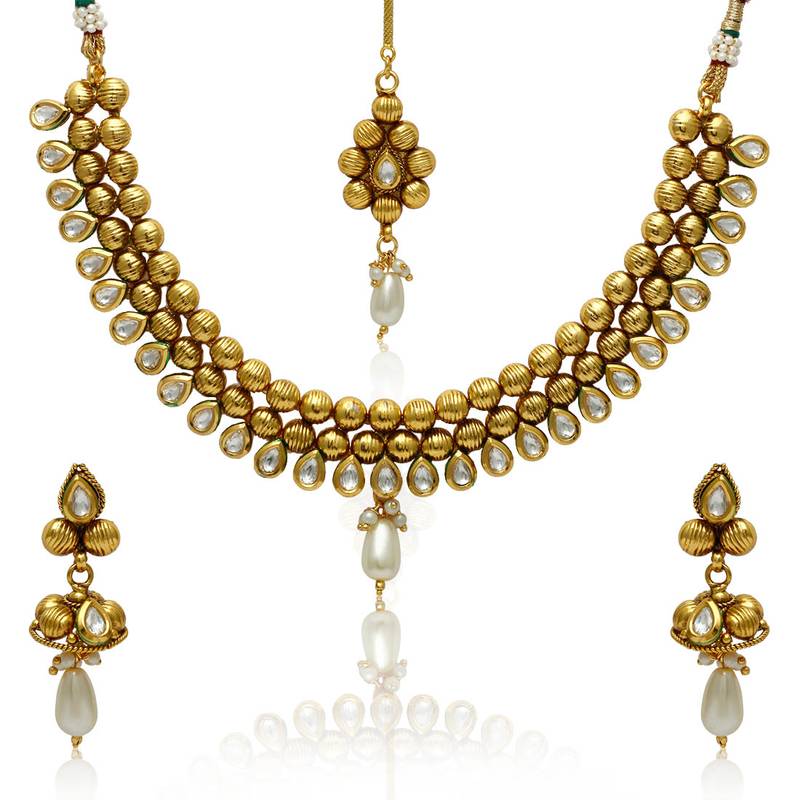 Multicolor pearl necklace-sets