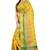 Lemon woven kanchipuram silk saree with blouse