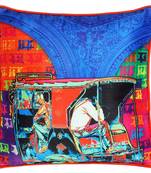 Funky Taxi Poli Dupion Cushion Cover