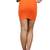N-gal: Orange and Brown plain polyester and spandex casual short-skirt. its free size fits perfectly to xs-l.