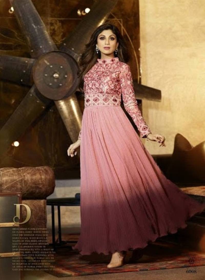 Gorgeous shilpa shetty in designer anarkali style attire FABIONA - Main Image