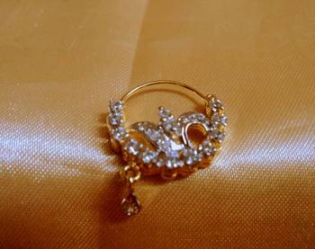 Royal American Diamond Nose Ring 1