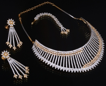 Multicolor zircon necklace-sets 