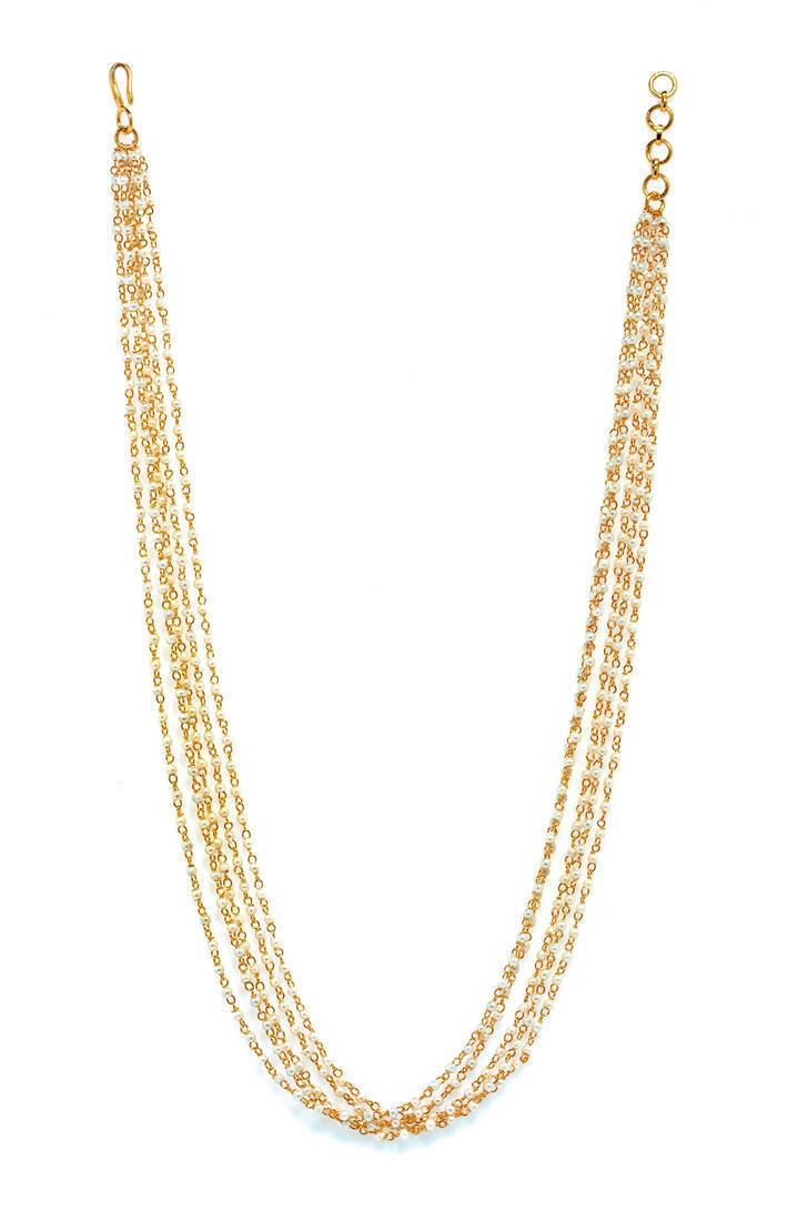 Pearls 5 Line Layered Strings Necklace