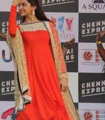 Deepika padukone Neck Orange suit