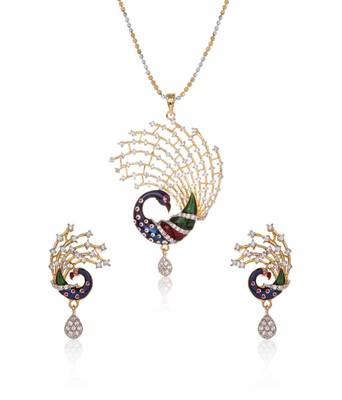 White cubic zirconia jewellery-combo 1