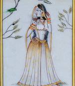 eCraftIndia Ragini Marble Painting with Parrot