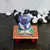 eCraftIndia Glorious Lord Ganesha with Peocock on Marble Chowki