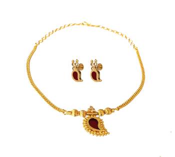 Gold Cubic Zirconia Necklace Sets 1