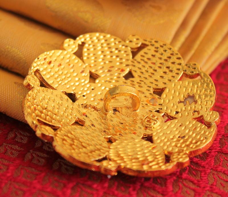 Beautiful Antique Kemp Peacock Hair Jewell (Rakodi)