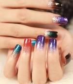 Shimmer 'n sparkle, new fashion metallic shining nail art sticker, french style nail art decoration