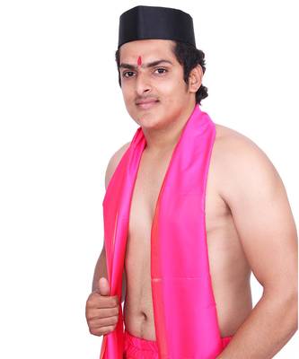 Handstitched Ready To Wear Typical Maharashtrain Black Gandhi Topi Turban For Men 1
