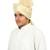 Handstitched Ready To Wear Polyester Jari Cream Pheta Turban Safa for Men