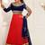 Ayesha Takia Blue and Red Long Anarkali Suit