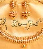 Beautiful Pearl Kerala Designer Necklace Set