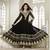 Kumud Black Embroidered Semi Stitched  Anarkali Suit