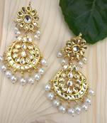 Kundan And Pearls Alia Chandbali