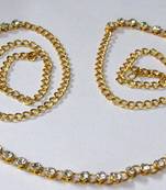 White stone waist belt