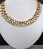 Gold metallic necklace sets