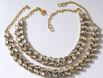 White stone anklets 1