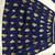 Blue printed chiffon unstitched lehenga