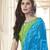 Parrot green plain cotton unstitched salwar with dupatta