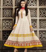 Karishma Kapoor Latest Designer OffWhite Anarkali Suit