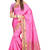 Pink woven paithani cotton silk saree with blouse