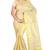 Cream Plain Tissue Saree With Blouse