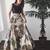 Off white printed silk semi stitched lehenga choli with dupatta