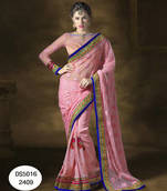 Light Pink Designer Saree