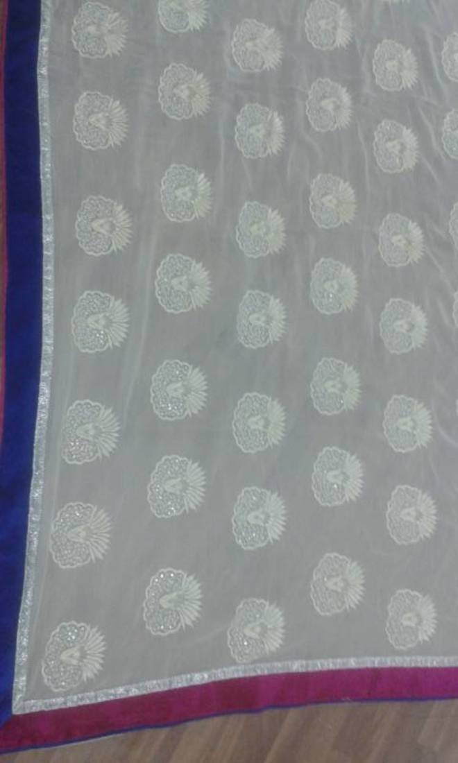 bollywood Replica Kajol White saree with work