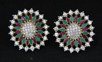 Cz Stone Studded Big Tops 1