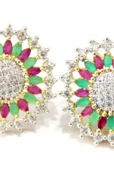 Cz Stone Studded Big Tops