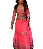 Madhuri dixit in designer pink anarkali suit
